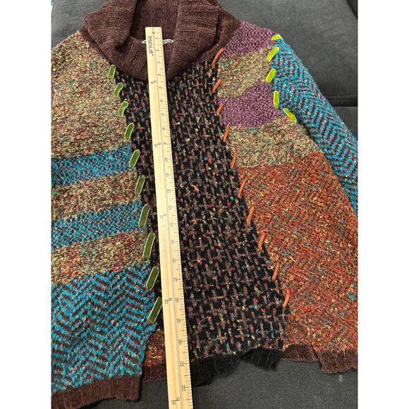 Curio women’s multi color knit turtleneck sweater size XL - Picture 9 of 9